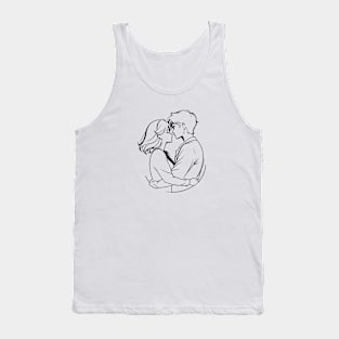 Fingerprint Kiss - I Love My Valentine Tank Top